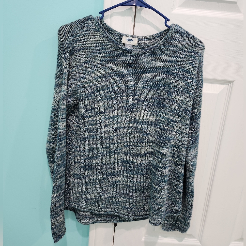 Old Navy Blue Marled Women's Sweater